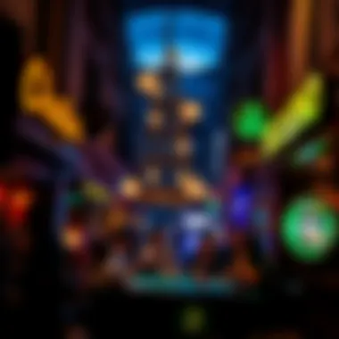 Vibrant nightlife around casinos in Barcelona