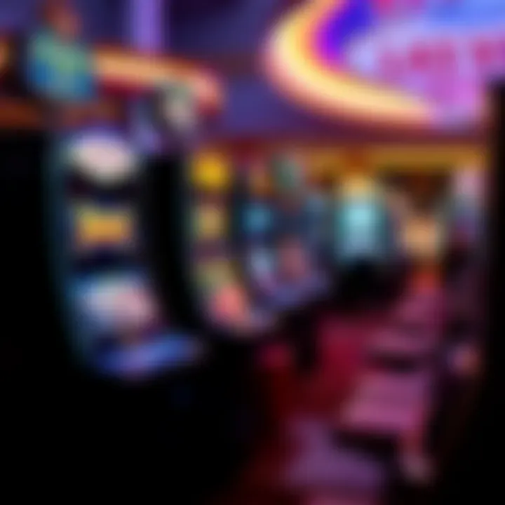 Overview of gaming machines available at the airport casino