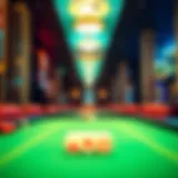 Interior view of the casino at Las Vegas Airport showcasing gaming tables