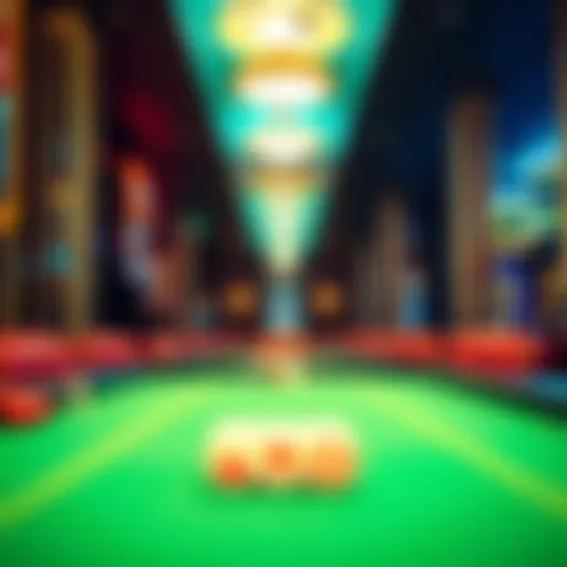 Interior view of the casino at Las Vegas Airport showcasing gaming tables