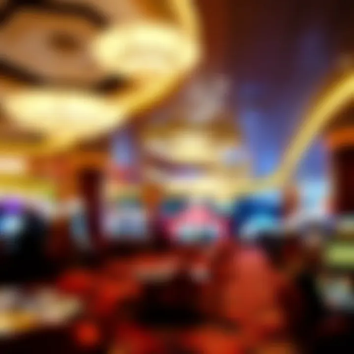 Unique design elements of the Las Vegas Airport casino