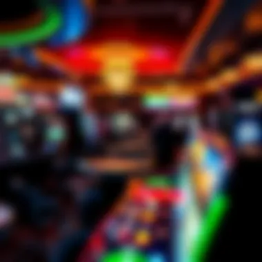 Vibrant Gaming Atmosphere Inside Nashville Casinos Interior gaming area with various table games