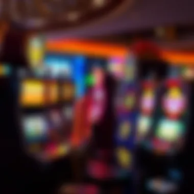 Diverse Slot Machine Selection Available A selection of slot machines with vibrant colors