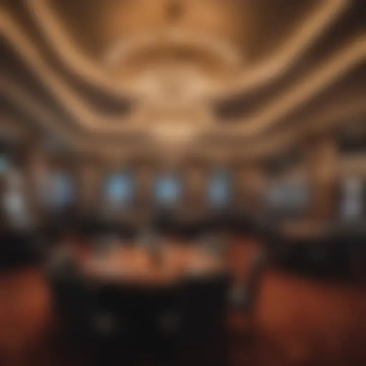 Elegant dining area within a casino