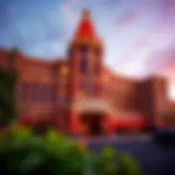 Exterior view of a prominent Poconos casino showcasing its architectural design