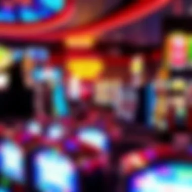 Vibrant Gaming Atmosphere at Concho Casino Interior gaming area filled with vibrant slot machines
