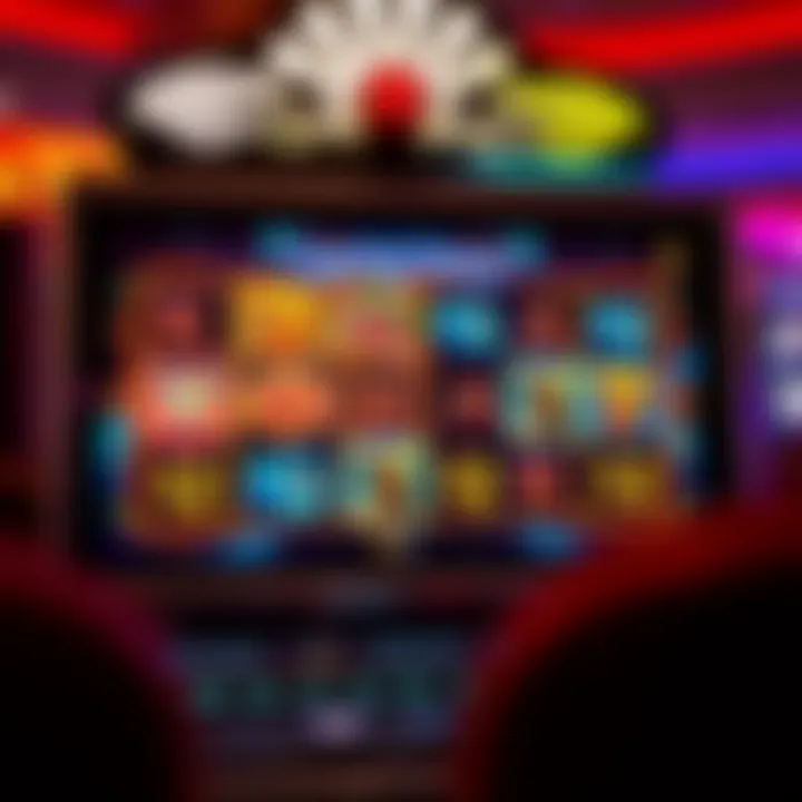 Captivating Slot Game Interface A vibrant online slot game interface with captivating graphics