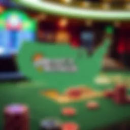 Regulatory map showcasing DraftKings Casino states