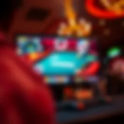A captivating interface of a casino game on a PC screen