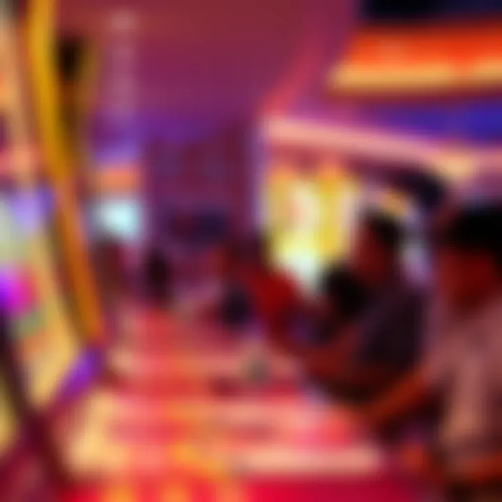 Vibrant nightlife at a Florida casino resort