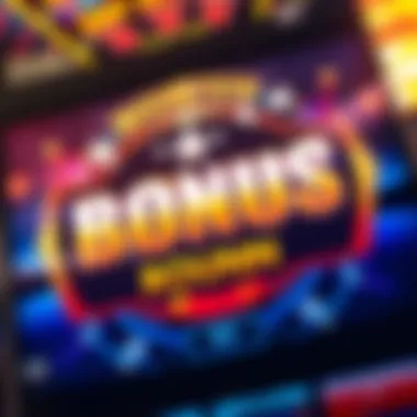 Engaging bonus round feature on a slot machine screen