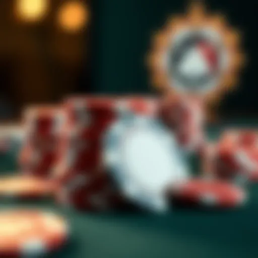 A stack of poker chips symbolizing potential rewards