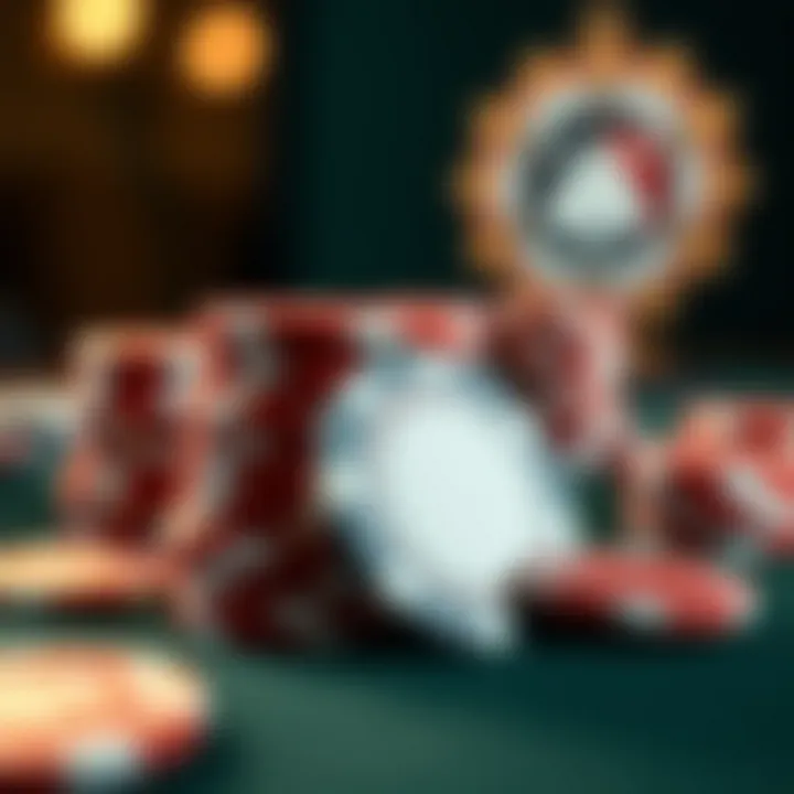 A stack of poker chips symbolizing potential rewards