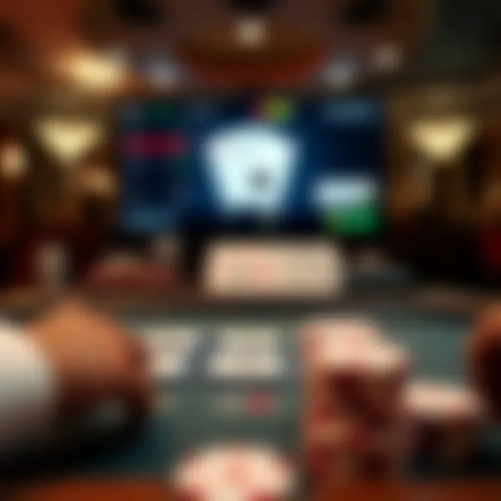 Online 3 Card Poker Interface An engaging digital interface of a free online 3 Card Poker game