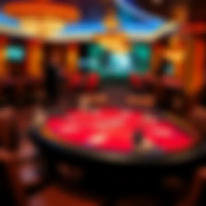 Virtual Poker Table - Texas Hold'em A virtual poker table showcasing Texas Hold'em gameplay