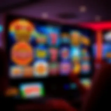 Diverse Themes in Free Slot Games Variety of slot game themes displayed on a screen