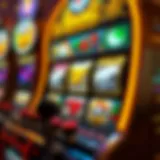 Iconic symbols associated with gold mining in a vibrant slot machine display.