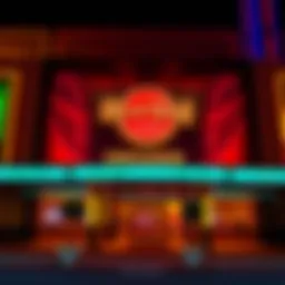 Exterior view of Hard Rock Casino Chicago showcasing its vibrant design