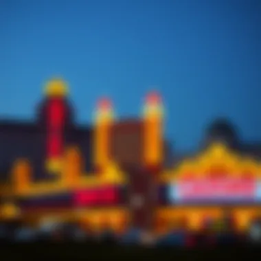 Empire City Casino Illuminated at Night Stunning view of Empire City Casino at night