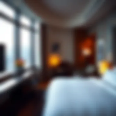 Comfortable Hotel Accommodation An inviting hotel room featuring modern amenities and a view.