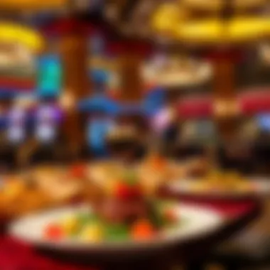 Diverse culinary offerings at a restaurant inside MGM Grand National Harbor