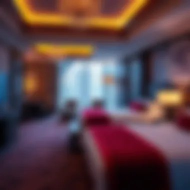 Luxurious hotel room in MGM Grand National Harbor highlighting elegance and comfort