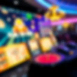A glimpse of a vibrant Microgaming casino interface