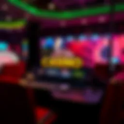 A captivating visual representation of a modern online casino interface.