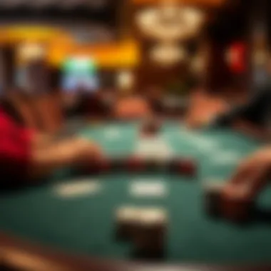 Strategic layout of No Limit Hold'em poker table