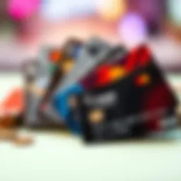 An illustration showing various prepaid cards.