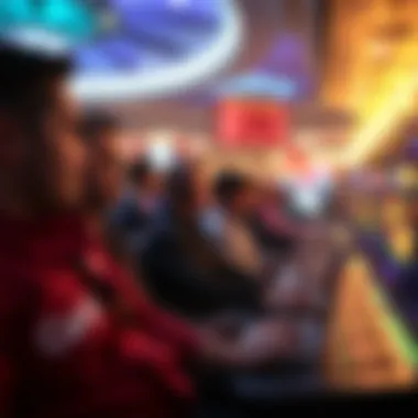 A futuristic depiction of online lottery participation