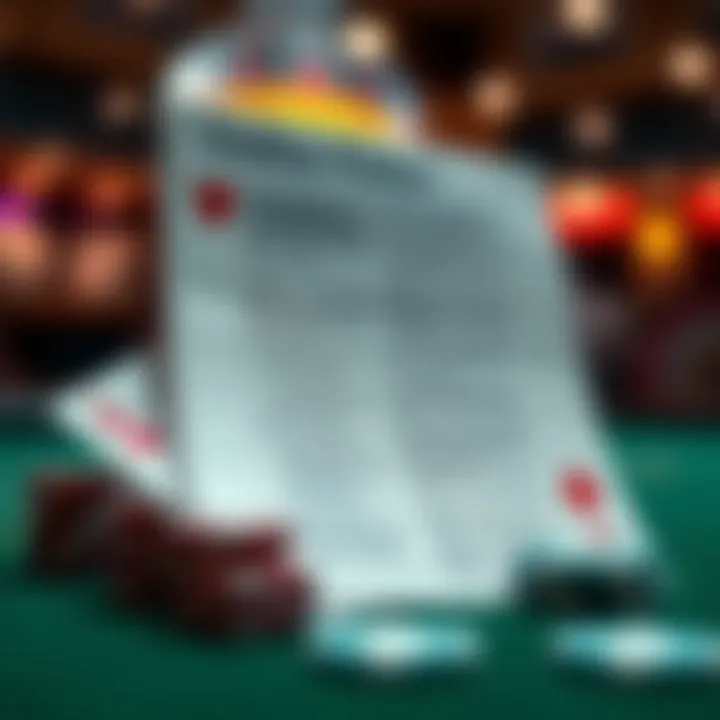 Legal Regulations of Online Poker in New York A legal document symbolizing the regulations surrounding online poker