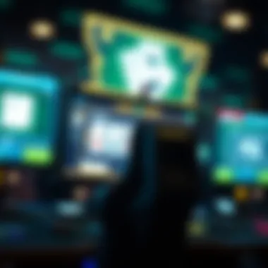 Online Poker Simulator Interface Detailed interface of an online poker simulator