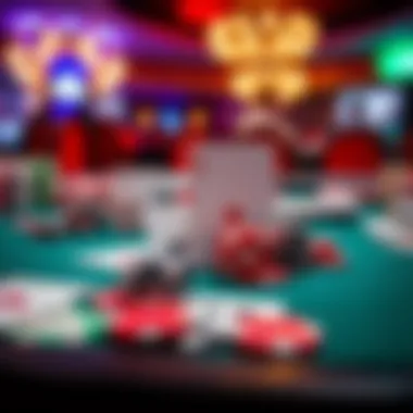 Strategic Gameplay in Online Poker Strategic gameplay representation through chips and cards