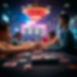 Conceptual representation of peer-to-peer betting dynamics