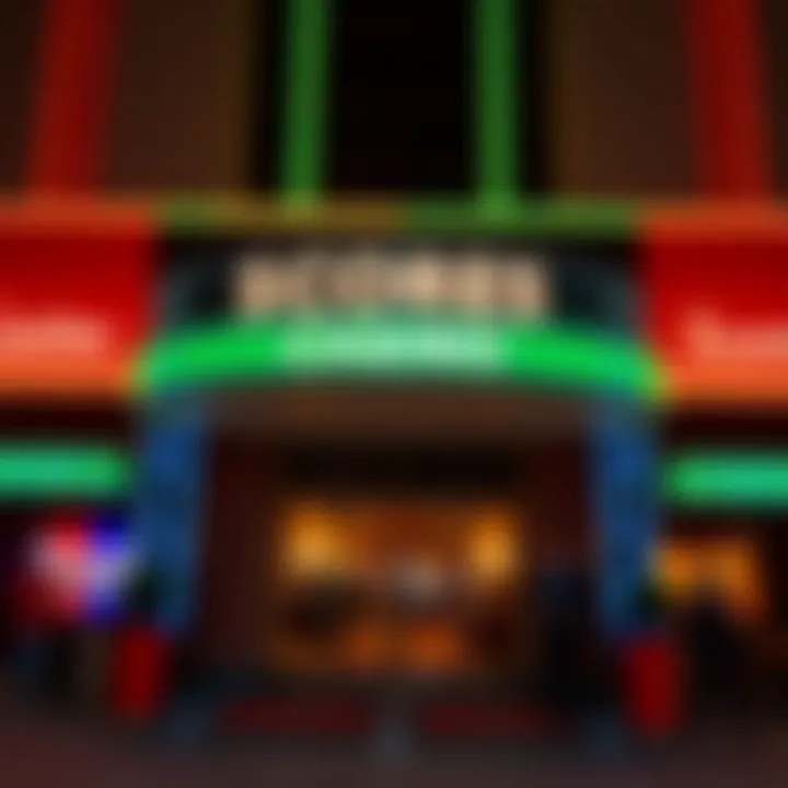 Scores Casino Entrance Exterior view of Scores Casino showcasing its vibrant entrance