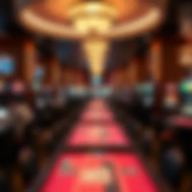 Scores Casino Gaming Floor Interior ambiance of Scores Casino featuring gaming tables and players