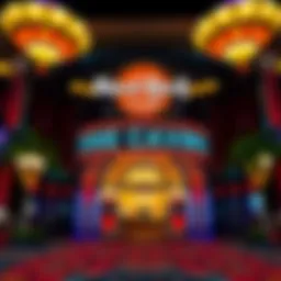 Entrance to the Seminole Hard Rock Casino showcasing vibrant lights