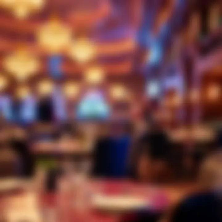 Gourmet Dining Experience at the Hard Rock Luxurious dining setup in one of the restaurants