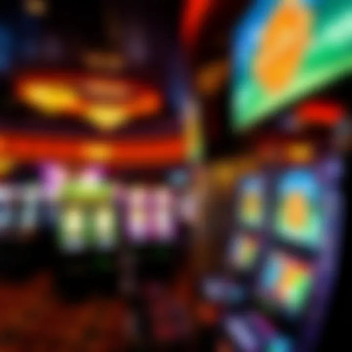 Vibrant Gaming Options at the Casino Gaming floor with a variety of slot machines