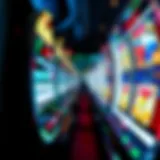 Intricate design of a modern slot machine