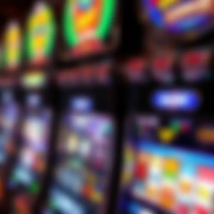 Vibrant slot machine display in a local Ontario, Oregon casino