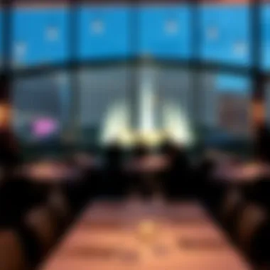 Stunning Ambiance with Fountain Views The stunning ambiance of Spago with breathtaking views of the Bellagio fountains.