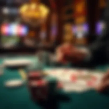 Strategic Insights in Poker Strategy visualization with cards and decision-making elements