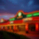 Exterior view of a popular casino in Thackerville