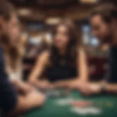 Highlighting user engagement features within a poker app