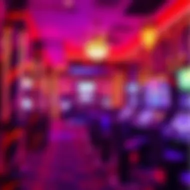 Vibrant interior of a popular VR room in Las Vegas