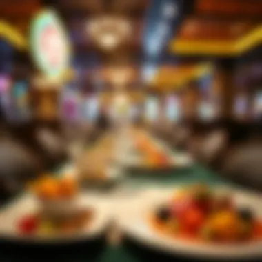 Delicious dishes served at one of the dining venues inside the casino