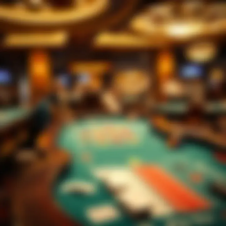 Variety of Casino Games Diverse gaming tables showcasing a variety of casino games