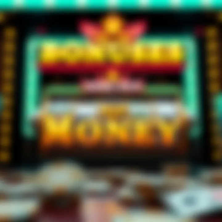 Bonuses in Money Deluxe Slot Graphic showcasing bonuses available in Money Deluxe Slot